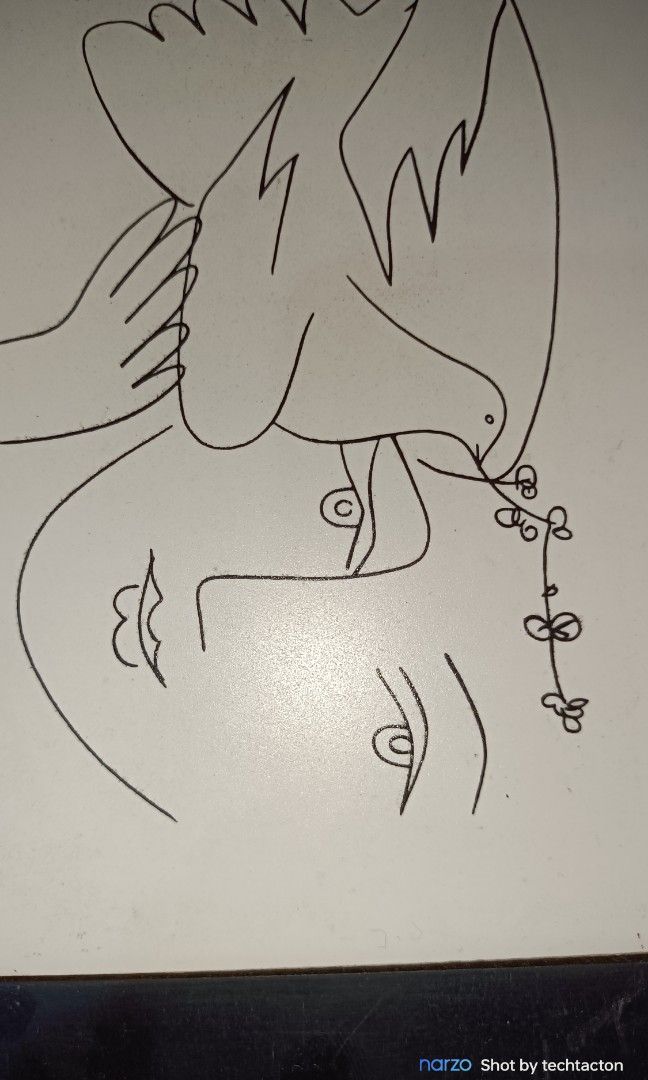 Picasso Collection (Category: Art & Prints) located in Santo Tomas. Submitted by pickers_corner (Listing ID 1248430719, Image 3). Description: The Picasso Le Visage de la Paix 1960s, Seyei China (Japanese). In the 1960s, Seyei made a series of tiles based on Picasso drawings. Relatively rare, since it was only sold in Japan. The Picasso drawing is Le Visage de la Paix (the face of peace) 1951. ceramic tile 6x6 inches.