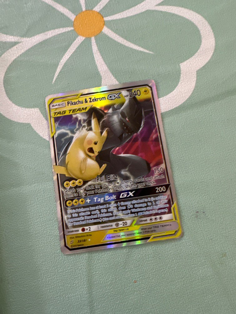 Pikachu & Zekrom GX - 33/181 - Ultra Rare