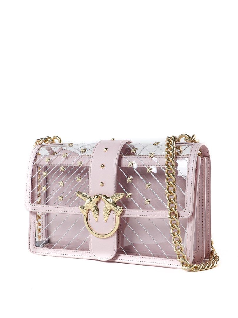 Sale agustus pinko transparent pvc love bag