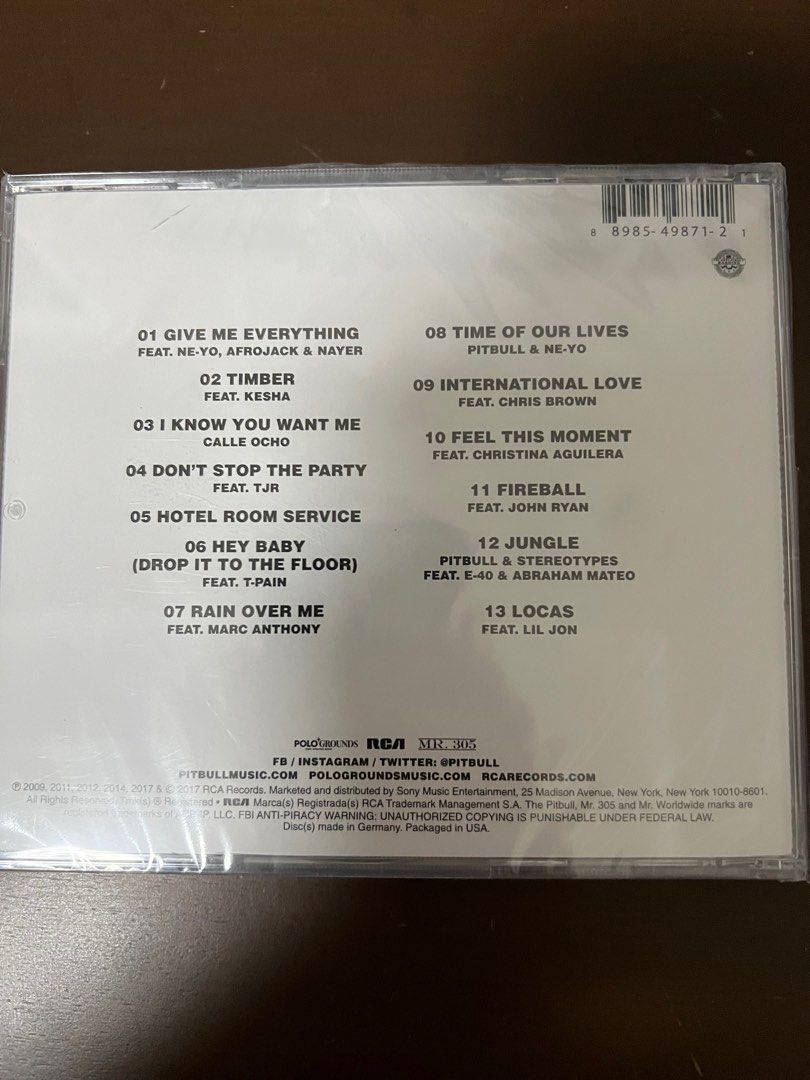 Pitbull Greatest Hits Cd On Carousell pitbull-greatest-hits-cd-on-carousell