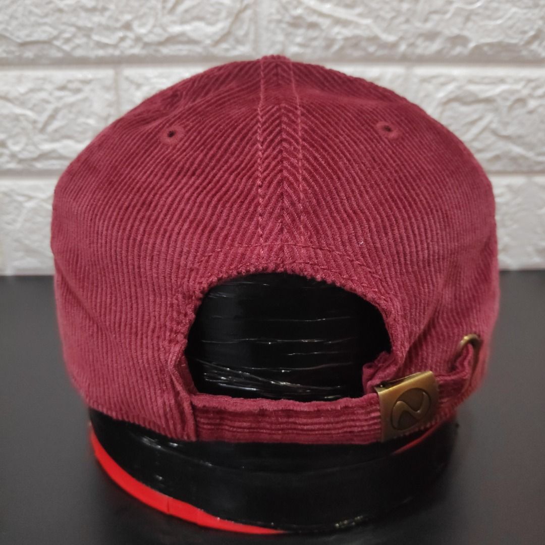 PLAIN Corduroy Cap Maroon, Men's Fashion, Watches & Accessories, Cap ...