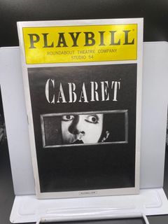 Playbill “Cabaret” Broadway (2014) - starring Emma Stone and Alan Cumming - like new/near mint - ₱1,000