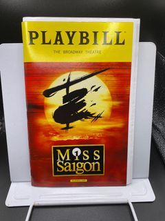 Playbill “Miss Saigon” Broadway (2017) - starring Eva Noblezada, Rachelle Ann Go, Jonjon Briones - like new/near mint - ₱1,500