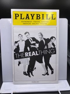 Playbill “The Real Thing” Broadway (2014) - starring  Ewan McGregor, Maggie Gyllenhaal, Cynthia Nixon, Josh Hamilton - like new/near mint - ₱1,000