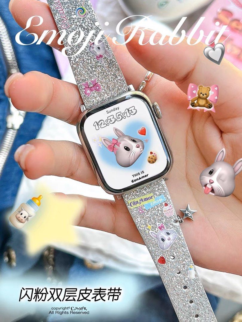 Apple watch shiny silver store