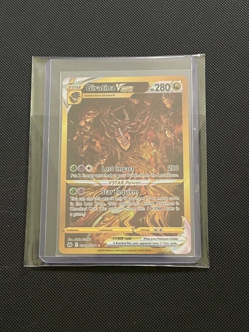 Giratina Vstar GG69/GG70 SECRET RARE Crown Zenith Pokemon Card NEAR MINT