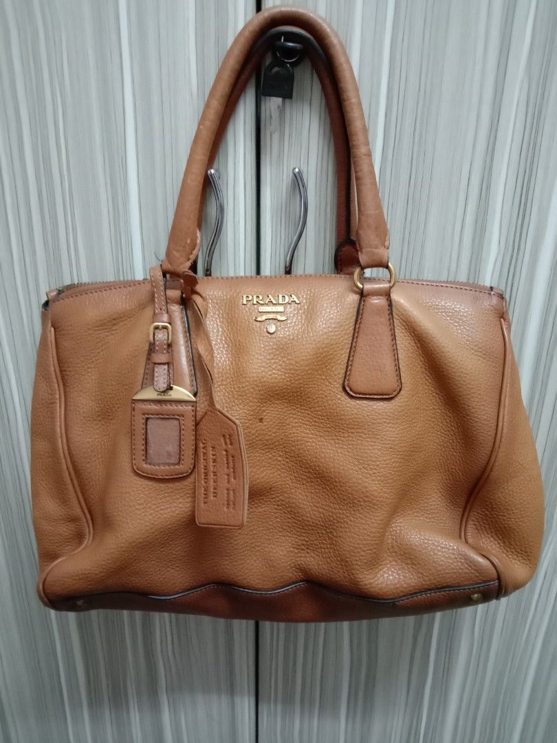 Prada deerskin tote clearance