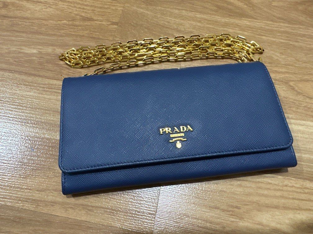 Prada Saffiano Wallet on Chain Crossbody Bag