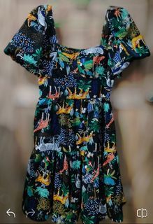 preloved safari padded dress (mini)