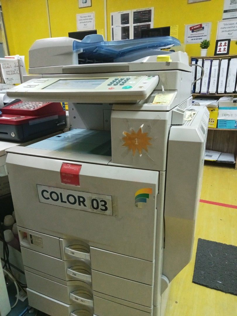 Printer Colour Heavyduty Wifi, scan, photocopy. A5, A4 till A3 paper