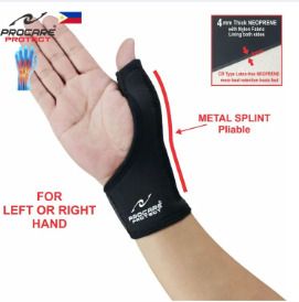 PROCARE PROTECT #3006 Thumb Wrist Support with Metal Splint Pliable for Carpal Tunnel Syndrome for LEFT or RIGHT Hand Unisex