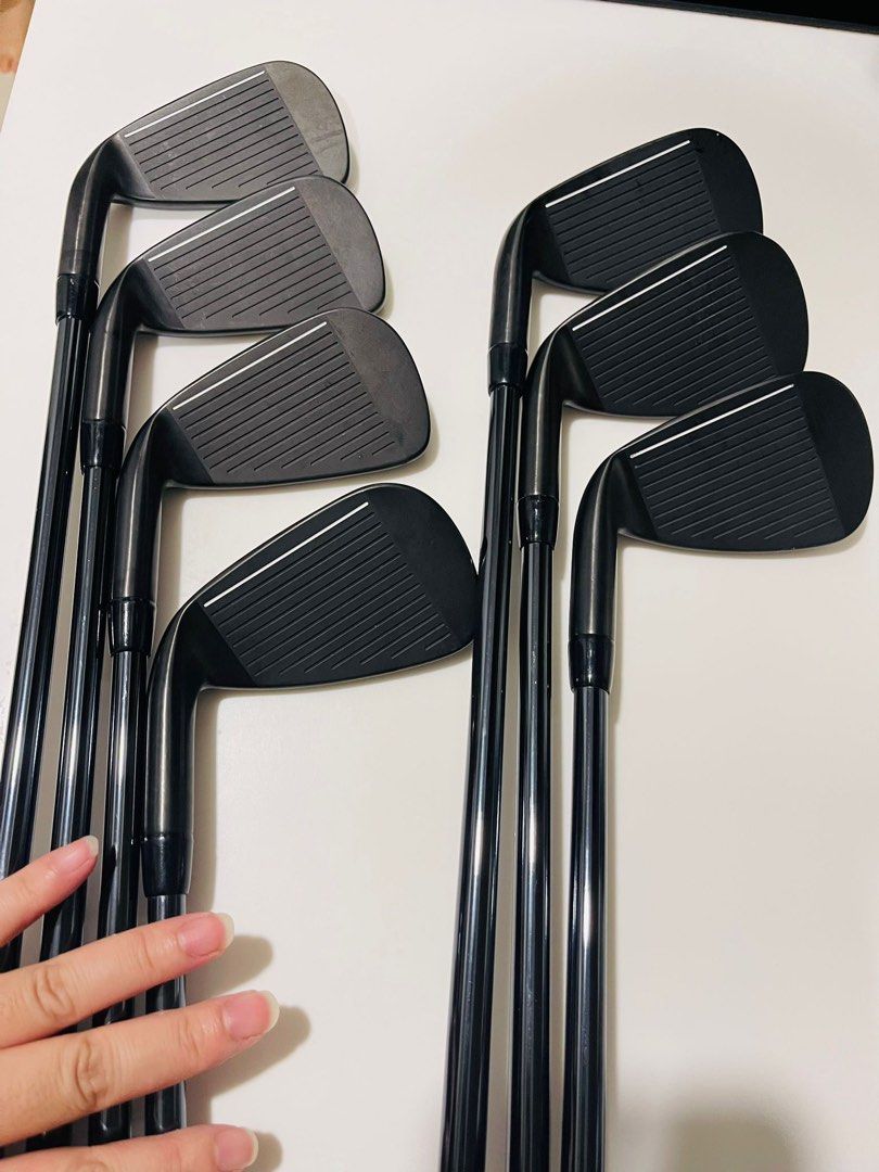 Fers De Golf PXG Black Ops, Set 6-PW + GW, Shafts Recoil DART 75, Régulier