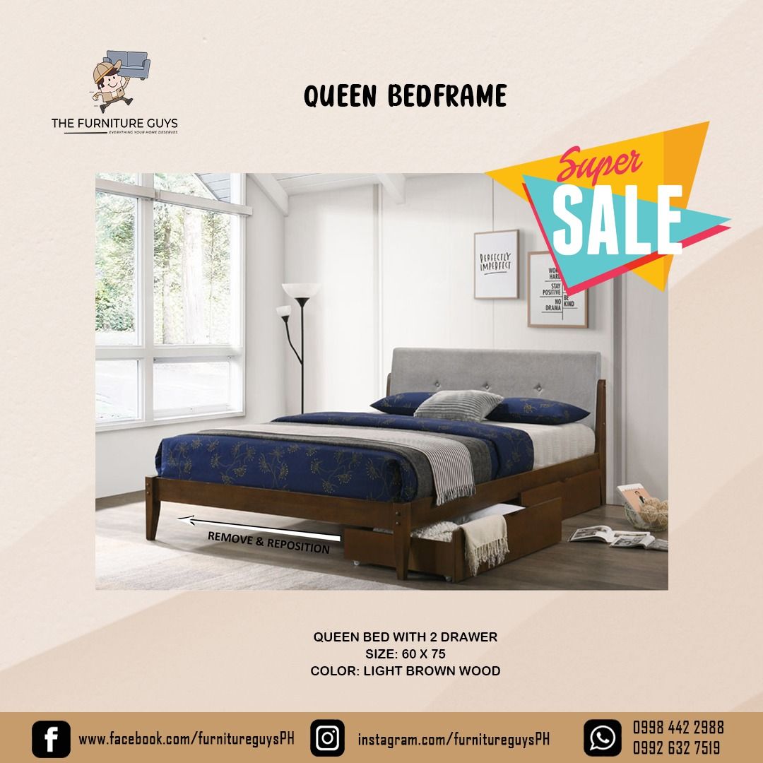 QUEEN BED FRAME ON SALE!!!!, Furniture &amp; Home Living, Furniture, Bed ...