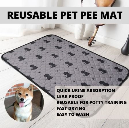 Washable Dog Pee Pads with Puppy Grooming Gloves,Puppy Pads,Reusable Pet  Training Pads,Large Dog Pee Pad,Waterproof Pet Pads for Dog Bed Mat,Super
