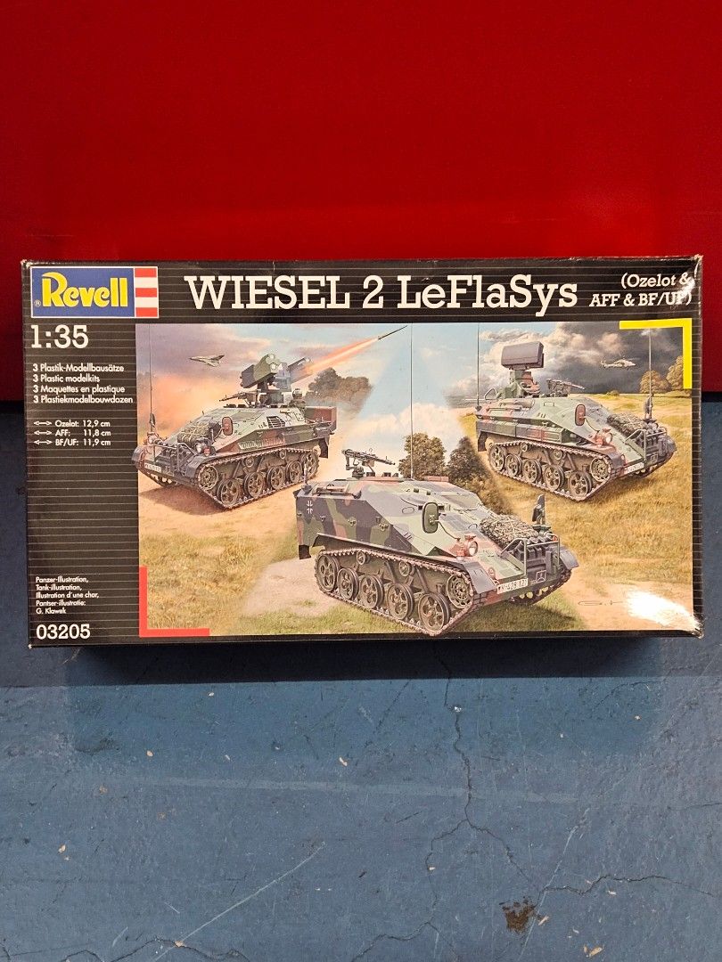 Revell – Maquette Wiesel 2 LeFlaSys BF/UF – Échelle 1/?? – Détails Réalistes, Chenille Souple – Véhicule De Commandement Anti-aérien – Dès 14 Ans