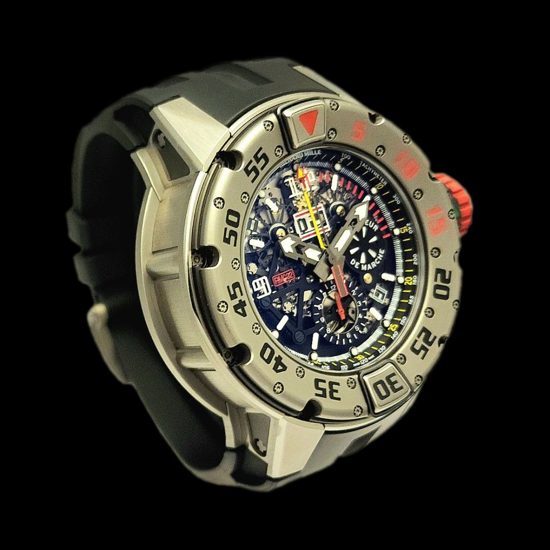 Richard Mille Rm032 Titanium Diver Flyback Chronograph Annual Calendar Pre owned with Full Set Pre Order 2 Days to SG