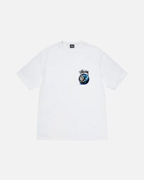 S,XL] Stussy Born X Raised 8 Ball Tee, Men's Fashion, Tops & Sets