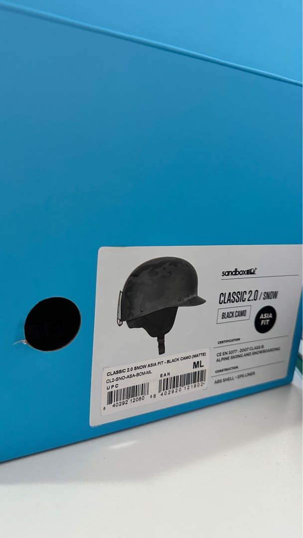Sandbox Classic 2.0 Snow Asia Fit Helmet - Black Camo Large