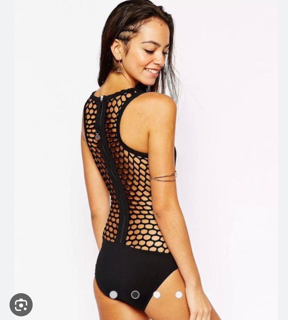 White and mesh swimsuit new arrivals
