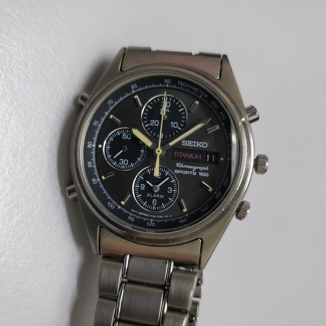 Seiko sq100 titanium chronograph cheap
