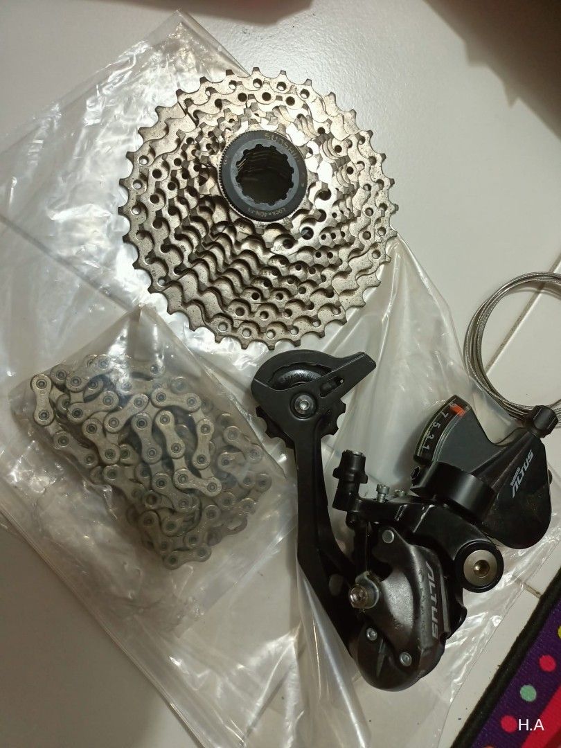 Shimano Altus 9 speed groupset Sports Equipment Bicycles Parts