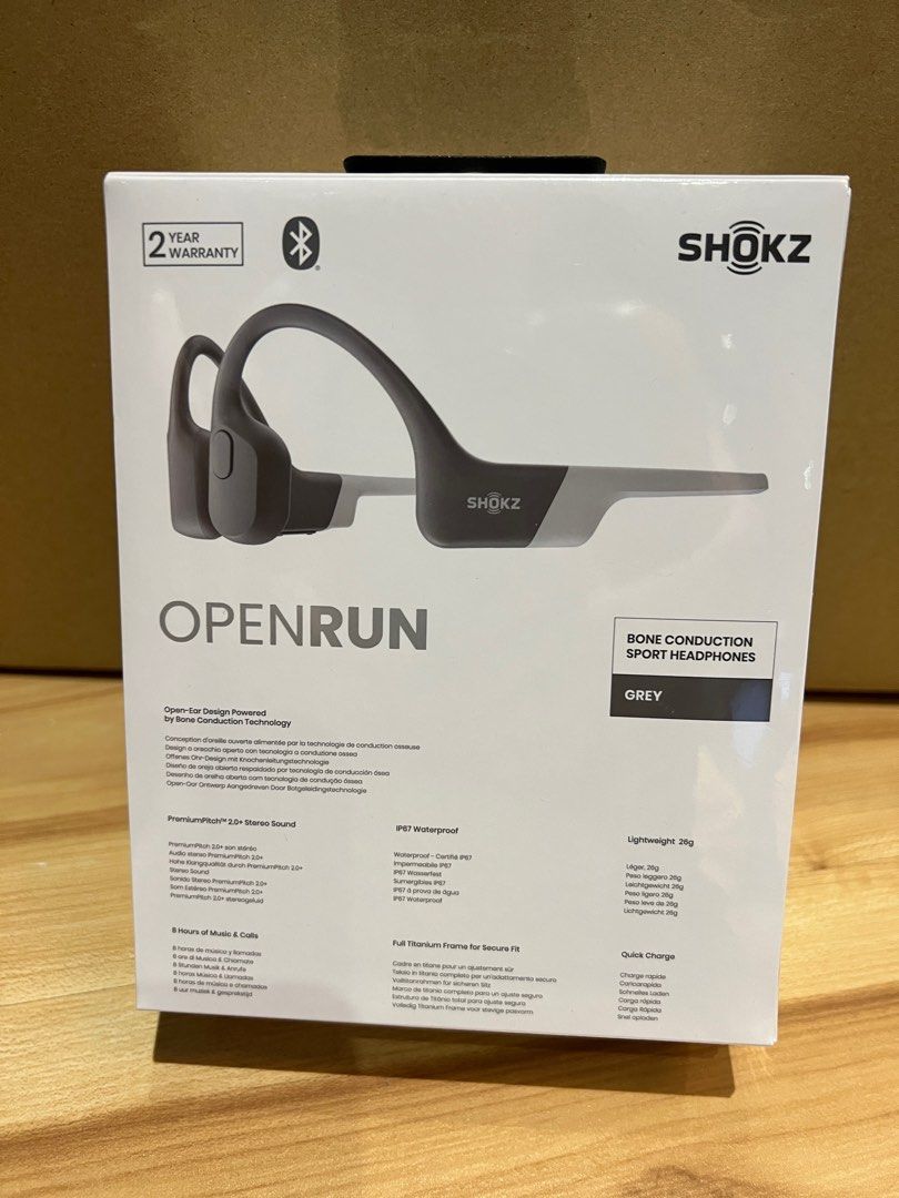 Shokz Openrun Grey S803