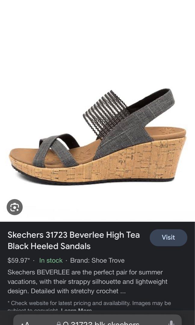 Skechers on sale heeled sandals