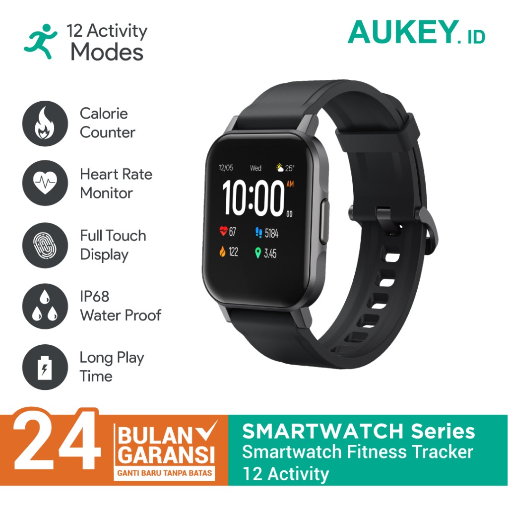 Smartwatch Aukey Fitnes Tracker 12 Activity Mirip Apple Watch on Carousell