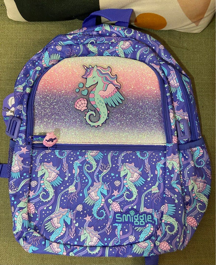 Smiggle Purple Flutter Classic Backpack