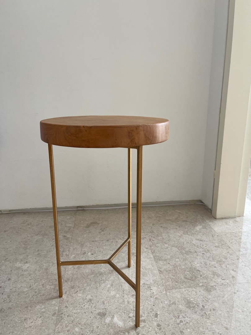 Solid wood side table/ stool, Furniture & Home Living, Kitchenware