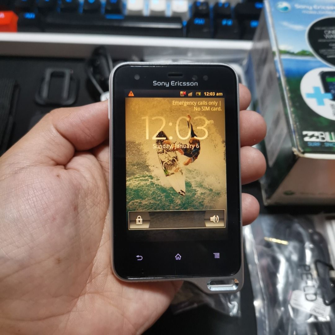 SONY Xperia active ST17i | Item Code: 33897 (Category: Sony) located in Caloocan City. Submitted by christian.montalban (Listing ID 1248455897, Image 1). Description: SONY Xperia active ST17i | Item Code: 33897 COLLECTIBLE PHONE Price: P4,299.00 Color: Black-White 1GB ROM | 512MB RAM 3" LED LCD Display 1,200 mAh Li-Ion Removable Battery OS: Android 2.3.4 Issue: Yellowish Display | Loose Port Cover Due to Old Package: Unit, Battery, Charger Head, 