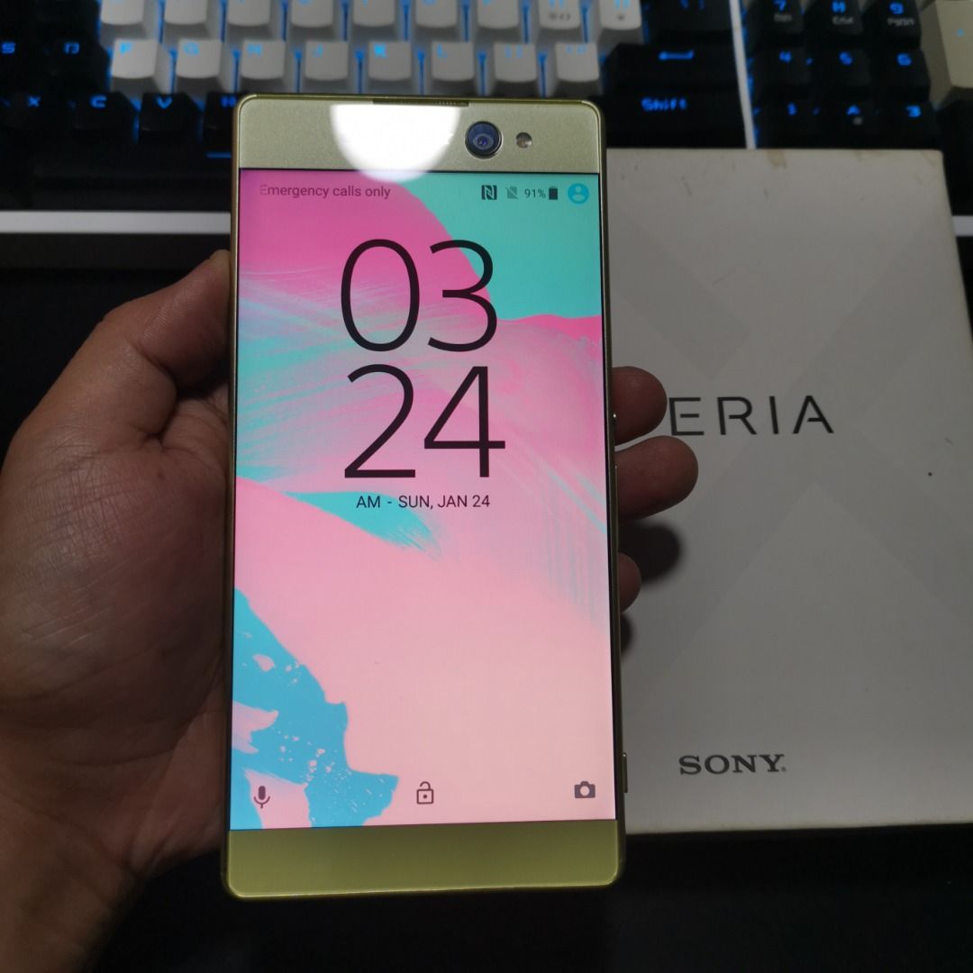 SONY Xperia XA Ultra F3216 | Item Code: 47821 (Category: Sony) located in Caloocan City. Submitted by christian.montalban (Listing ID 1248411928, Image 1). Description: SONY Xperia XA Ultra F3216 | Item Code: 47821 Price: P2,899.00 Color: Lime Gold 16GB ROM | 3GB RAM 6" IPS LCD Display 2,700 mAh Li-Ion Non-Removable Battery OS: Android 7.0 Issue: No SD & SIM Cap Package: Unit, Manual, and Box Only.