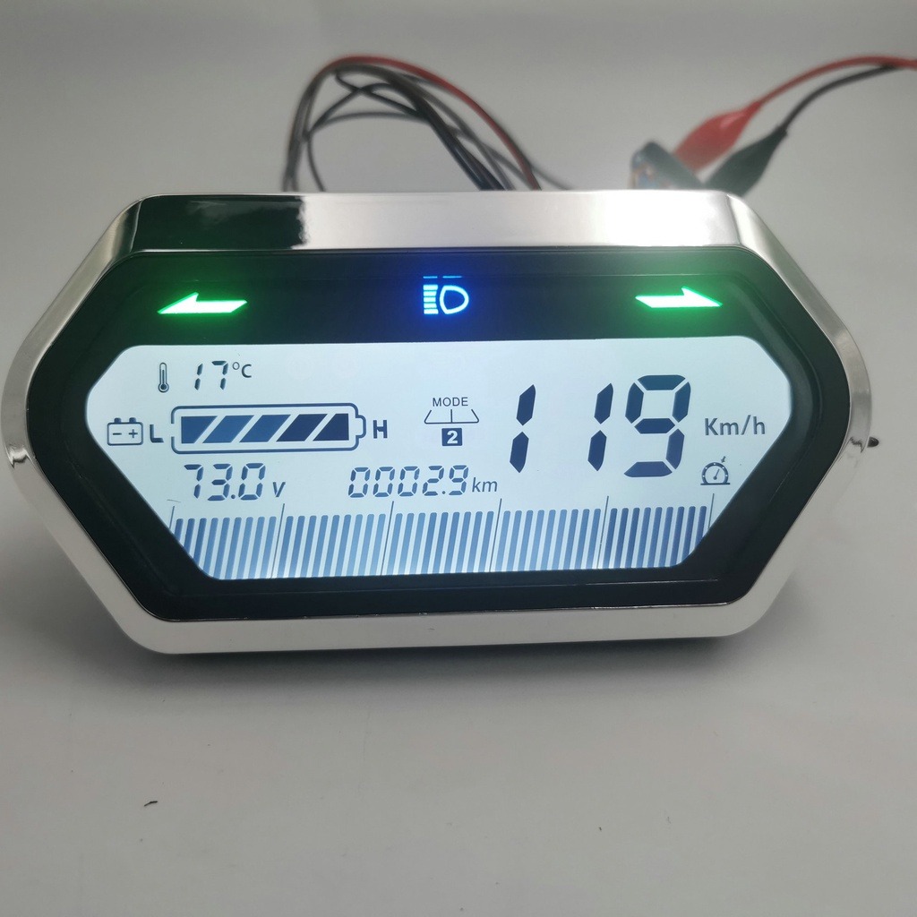 Speedometer LCD DISPLAY 48v60v72v LightBattery LevelPower Indicator for ...