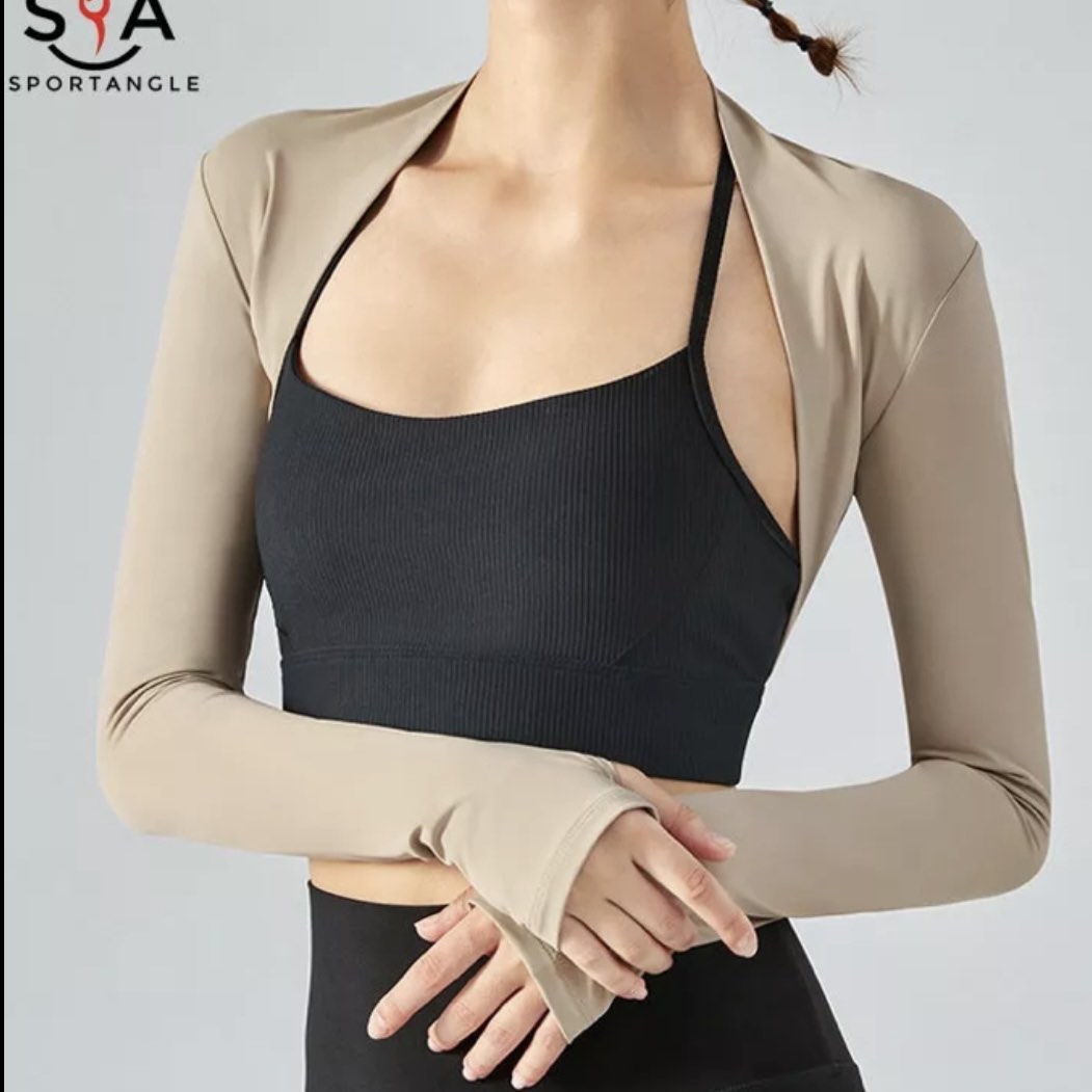 Sportsangel Bolero yoga pilates long sleeve shawl, Women's Fashion