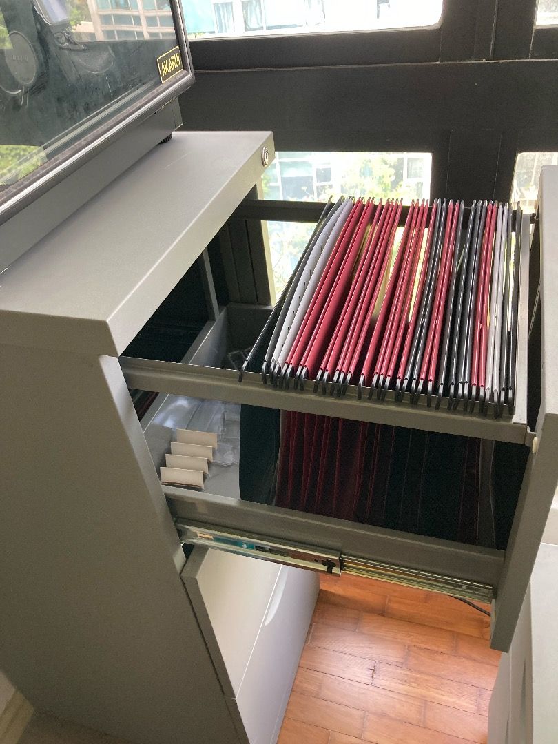 Steel Filing Cabinet (Lockable), Furniture & Home Living, Furniture ...