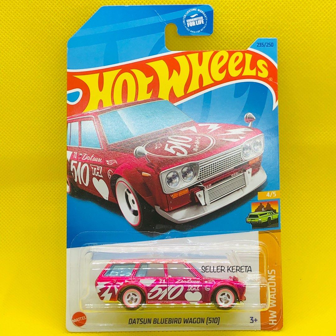 Hot Wheels Super Treasure Hunt 2023 Datsun Bluebird Wagon 510 Pink - US