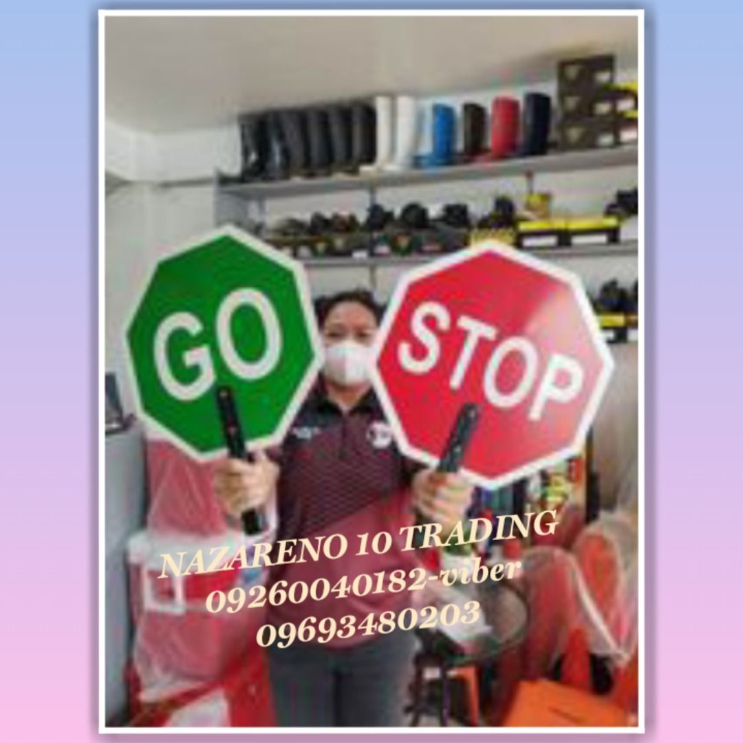 STOP & GO sign, Commercial & Industrial, Industrial Equipment on Carousell