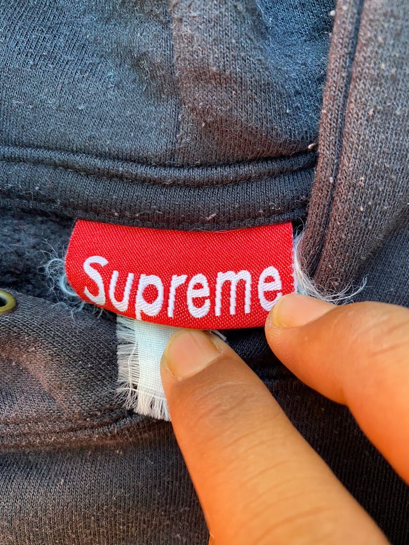 Supreme box sale logo hoodie tag