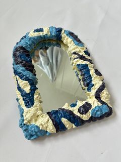 Swirly Squiggly Y2K Room Decor Aesthetic Hand Mirror Foam Mirror Evil Eye Inspired