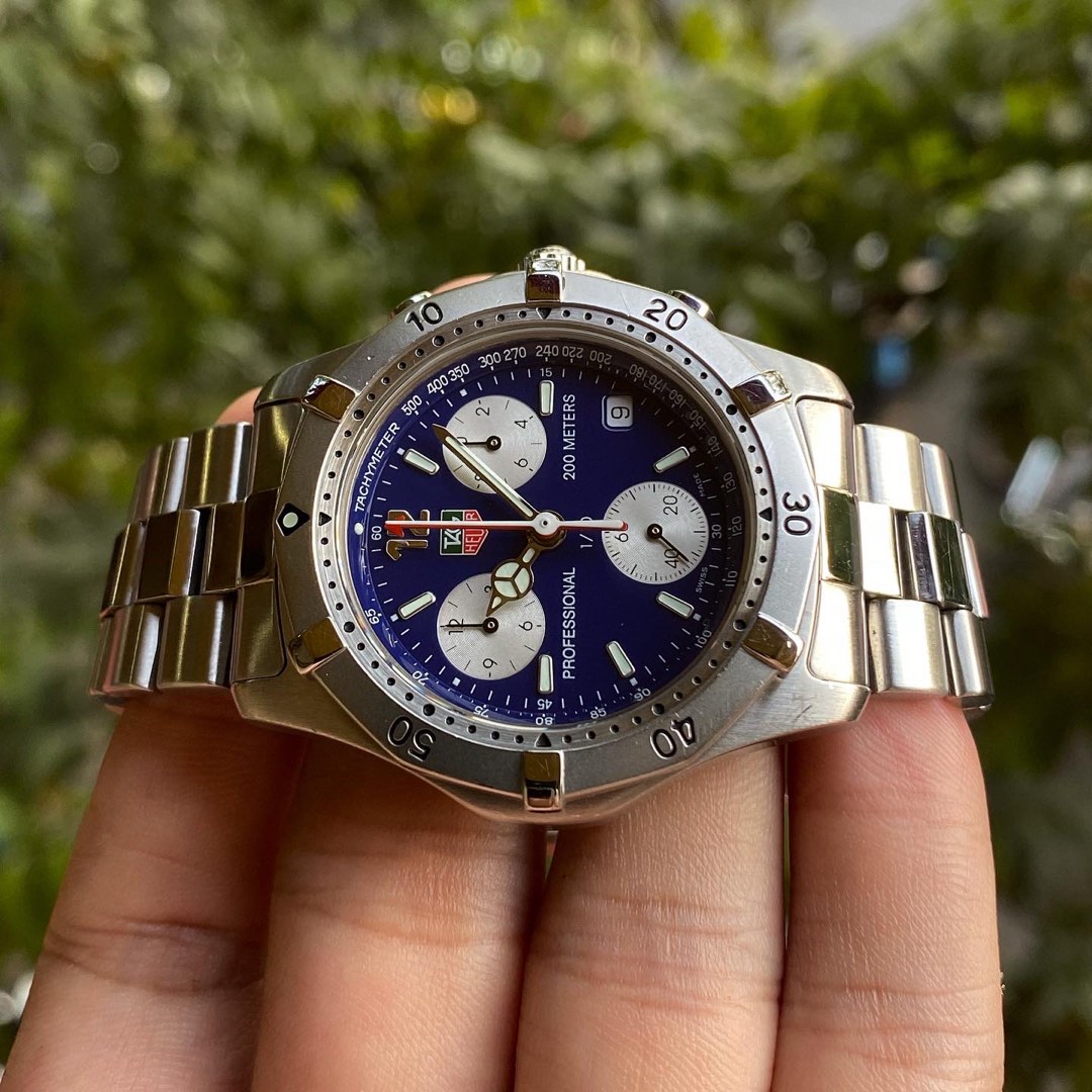 Tag Heuer 2000 Classic Blue Dial Chronograph CK1112 0 Quartz 38mm