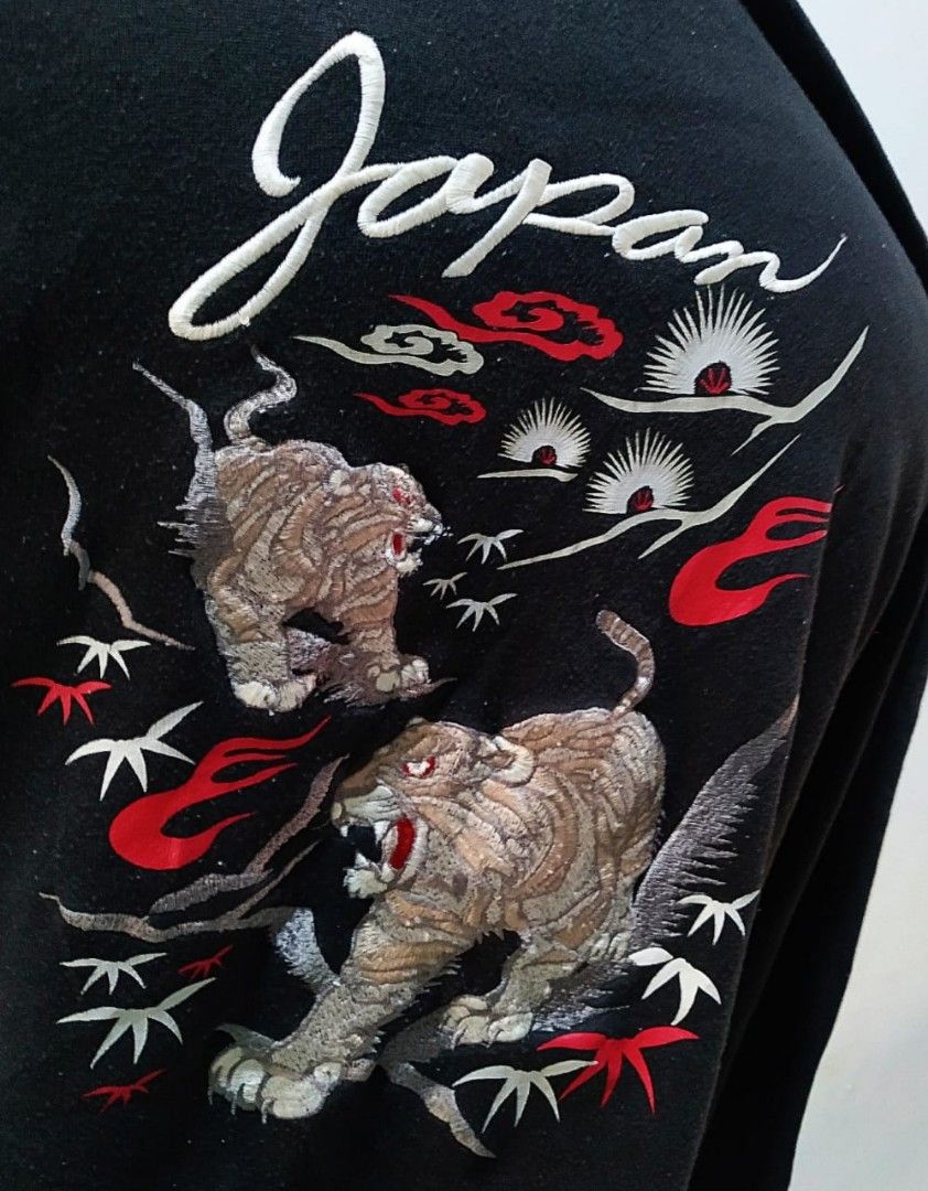 Tiger Embroidered Japan Sukajan Hoodie