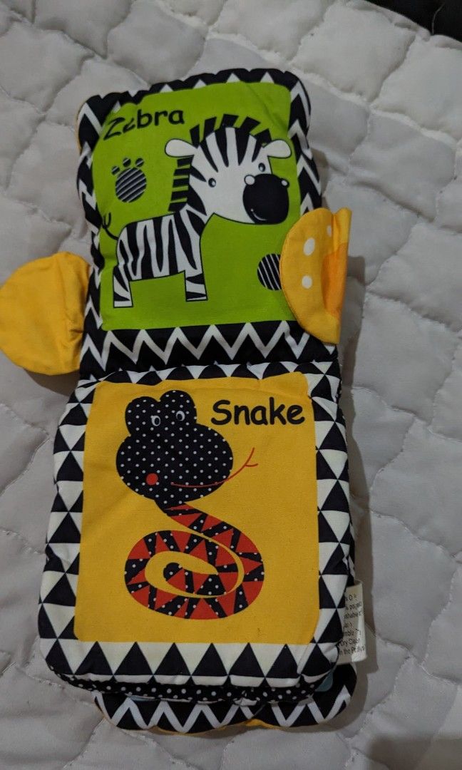 Tiger Puppet Cloth Book, Babies & Kids, Infant Playtime on Carousell