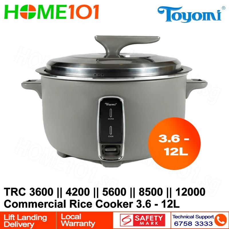 Toyomi Commercial Rice Cooker 3.6 12L TRC 3600 TRC 4200 TRC
