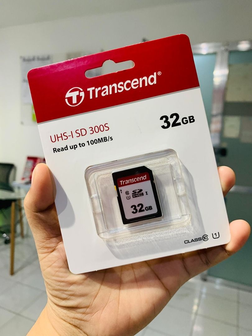 Transcend 32GB UHS-1 SD Card SD300 Class 10 TS32GSDC300S, Computers ...