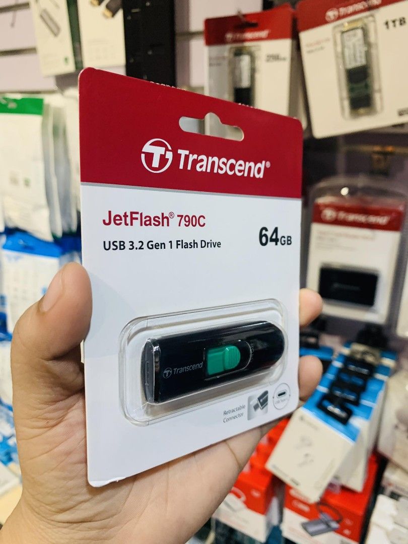 Transcend 64GB JF790C Type-C Flash Drive USB 3.2 TS64GJF790C (Category: Memory & SD Cards) located in Makati City. Submitted by techubstoreandaccessories (Listing ID 1248470183, Image 3). Description: Transcend 64GB JF790C Type-C Flash Drive USB 3.2 TS64GJF790C On Hand Ready to Ship/Pick-Up‼️ DETAILS: ✅Actual Picture Posted. ✅BRAND NEW & ORIGINAL. ✅7 Days Replacement for Factory Defects and 1year Limeted Warranty. (Terms and conditions apply). ✅W