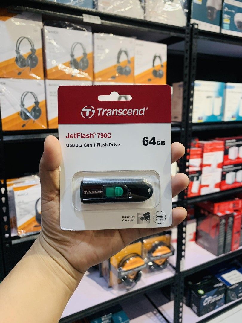Transcend 64GB JF790C Type-C Flash Drive USB 3.2 TS64GJF790C (Category: Memory & SD Cards) located in Makati City. Submitted by techubstoreandaccessories (Listing ID 1248470183, Image 1). Description: Transcend 64GB JF790C Type-C Flash Drive USB 3.2 TS64GJF790C On Hand Ready to Ship/Pick-Up‼️ DETAILS: ✅Actual Picture Posted. ✅BRAND NEW & ORIGINAL. ✅7 Days Replacement for Factory Defects and 1year Limeted Warranty. (Terms and conditions apply). ✅W