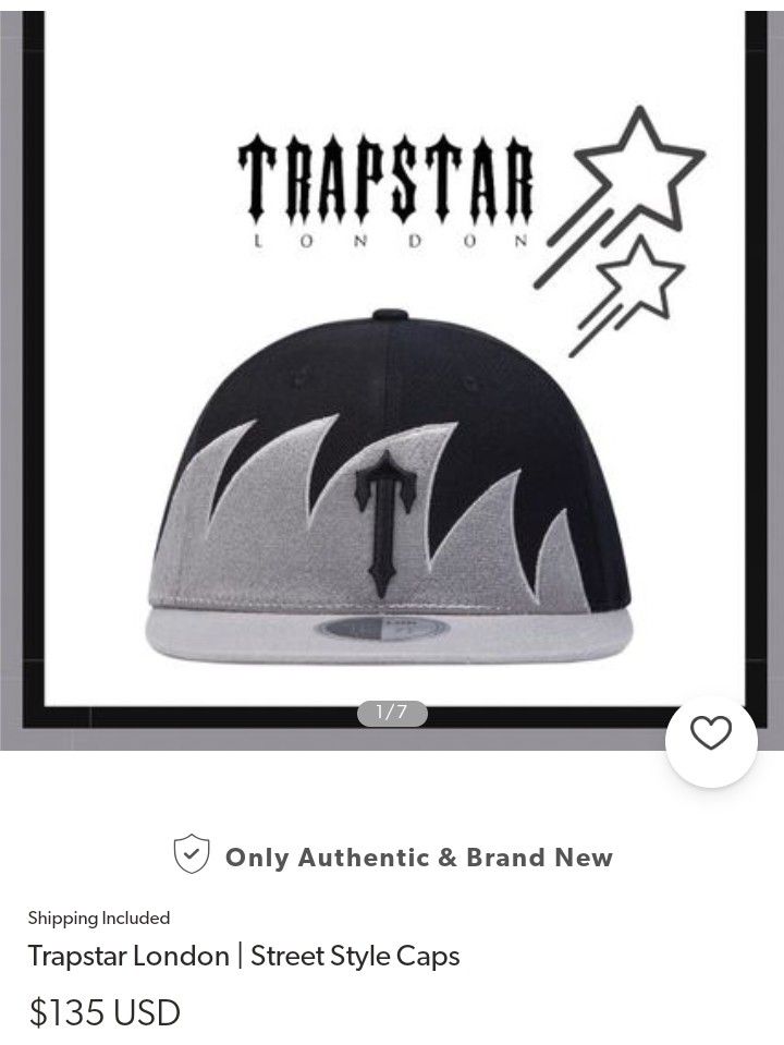 Trapstar London T Logo Fitted Hat on Carousell