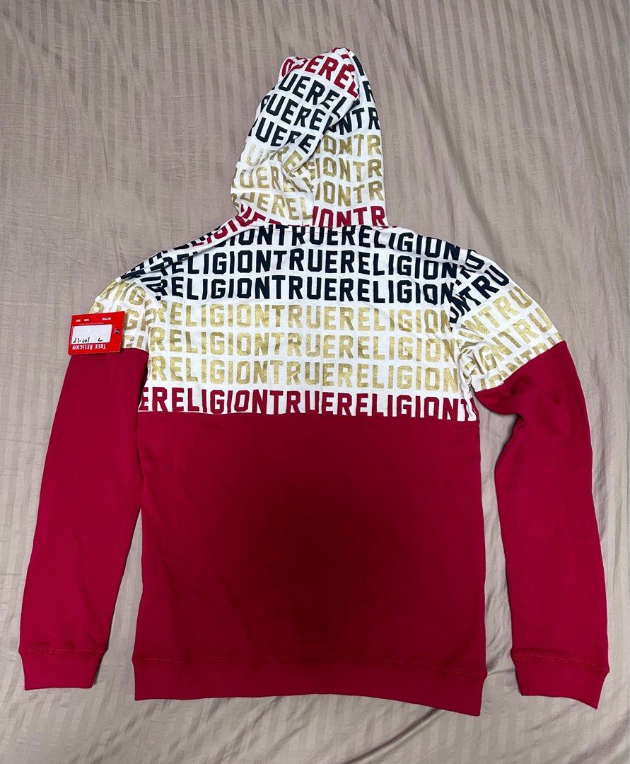True religion ruby red hoodie online