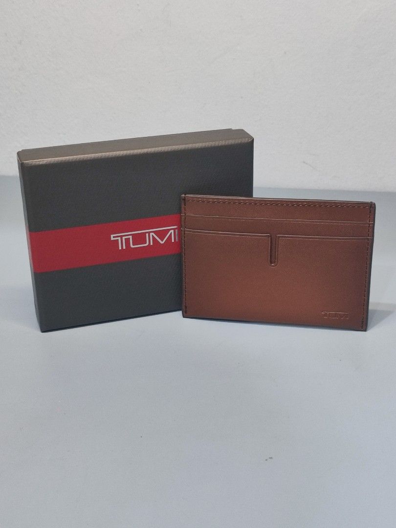 Tumi Nassau SLG Slim Card Case Brown Men s Fashion Watches