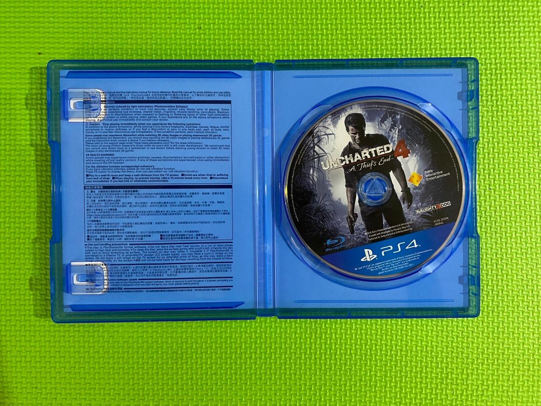 Uncharted 4: A Thief's End - PS4 (Category: PlayStation) located in Muntinlupa City. Submitted by finalbosscarlo (Listing ID 1248367006, Image 2). Description: For sale PS4 Uncharted 4: A Thief's End Used once. Good as new. No trades for sale only. RFS: No time to play. Need funds. Pay by: Gcash / BPI Transfer Meetup: SM BF Paranaque Open for shipping: buyer to shoulder the fees.